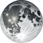 Moon sticker