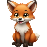 baby fox sticker
