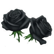 black rose sticker