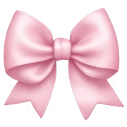 light pink bow sticker
