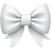 white bow sticker
