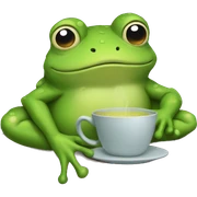 Cozy Frogs sticker