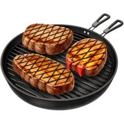 Grill meat sticker
