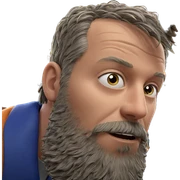 bearded boy looking at viewer sticker