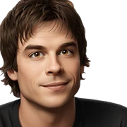 smiling boy portrait with brown hair sticker