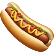 Hot dog sticker