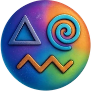 Abstract and unique emoji sticker