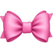 Pink baby bow sticker
