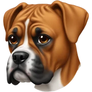 Boxer dog sticker