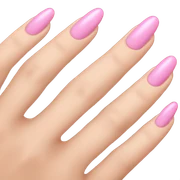 Pink nails  sticker