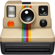 polaroid beige sticker
