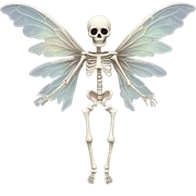 Fairy skeleton  sticker