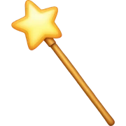 Magic wand sticker