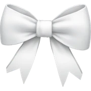 white bow sticker