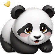 Panda love panda sticker