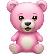 Pink teddy bear  sticker