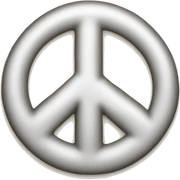 Tongue out peace sign  sticker