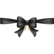 Gift card with a black bow sticker