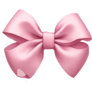 Light pink bows sticker