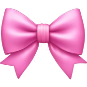 pink bow sticker