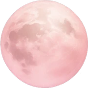 pastel pink moon sticker