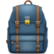 Denim backpack sticker
