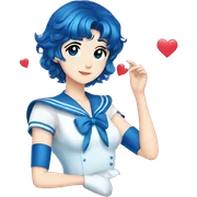 Sailor Mercury love sticker