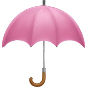 pink umbrella  sticker