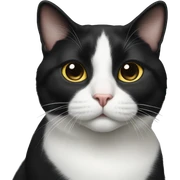 tuxedo cat sticker