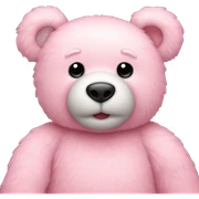 pastel pink teddy bear sticker
