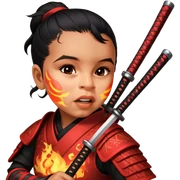 Fire-Wielding Samurai sticker
