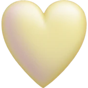 pastel yellow heart sticker