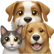 Dog and cat  sticker