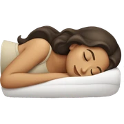 Brunette girl sleeping sticker