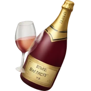 burgundy champagne sticker