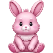 pink bunny sticker