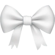 white bow sticker