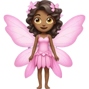 Pink fairy brunette  sticker