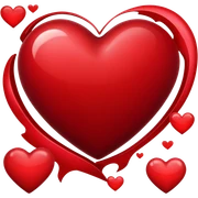dark red heart sticker