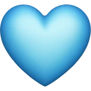 Blue heart sticker