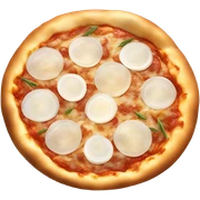 Cebolla blanca pizza sticker