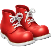 Red clown shoes sticker