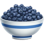 Bowl of Blueberries sticker