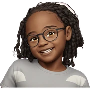 smiling dark-skinned male portrait sticker
