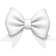 white bow sticker