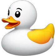Fire rubber duck sticker