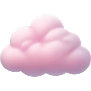 pastel pink cloud sticker