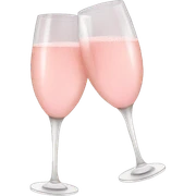 Pink champagne  sticker