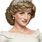 smiling girl in elegant dress sticker