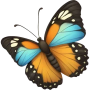 Butterfly sticker